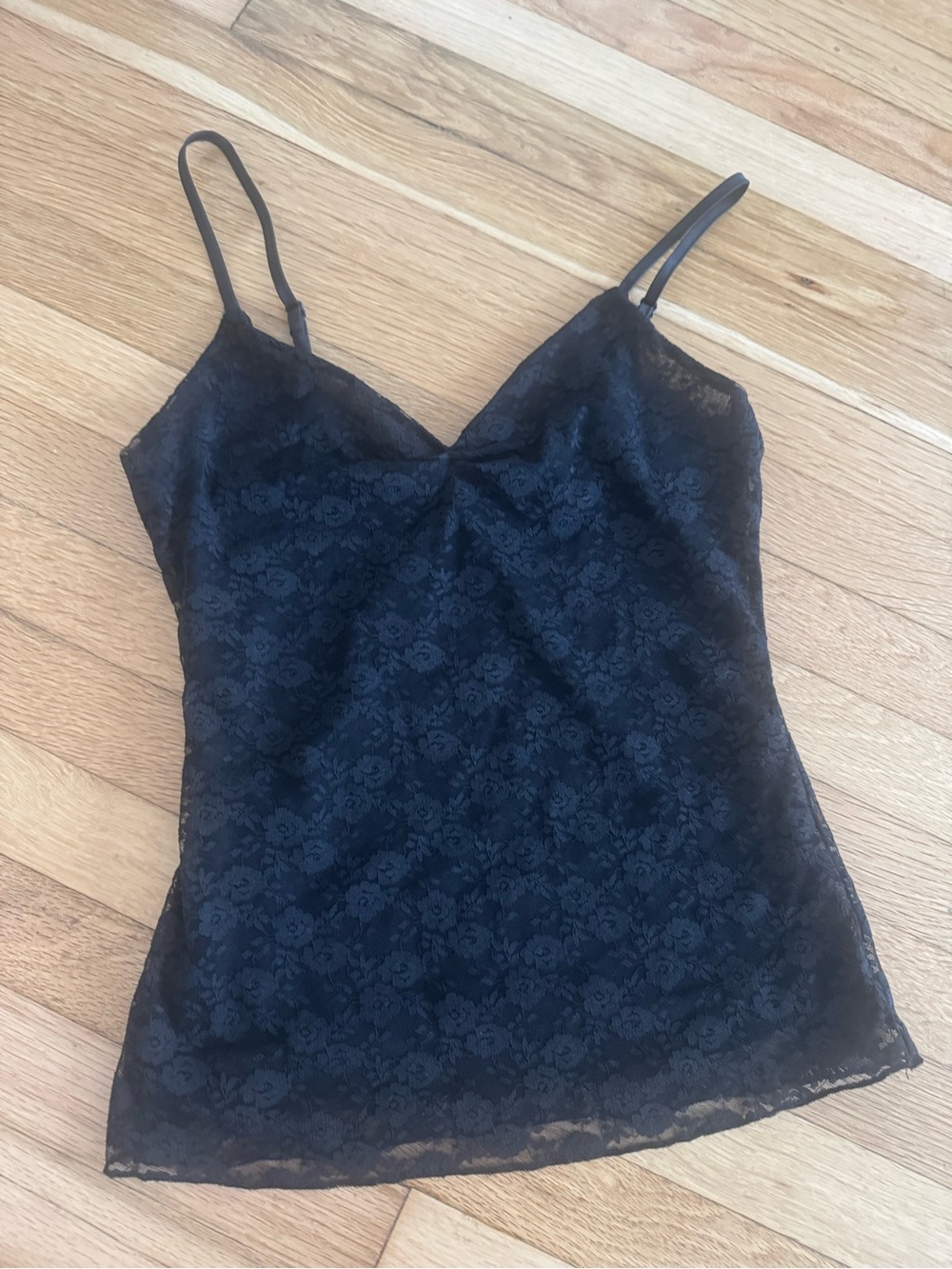 Brandy Melville Black Lace Cami Tank Top